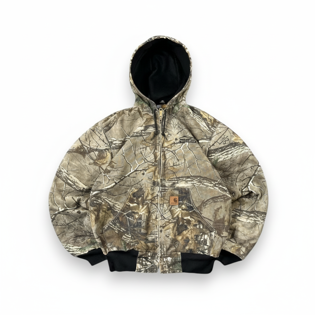 Carhartt Hooded Camo Zip-Up Jacket