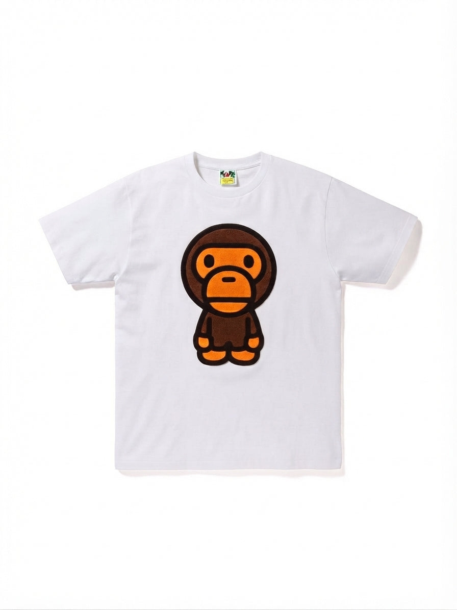 BAPE Baby Milo Graphic Tee – Crisp White