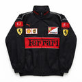 Scuderia Ferrari Vintage Racing Jacket – Black &amp; Red