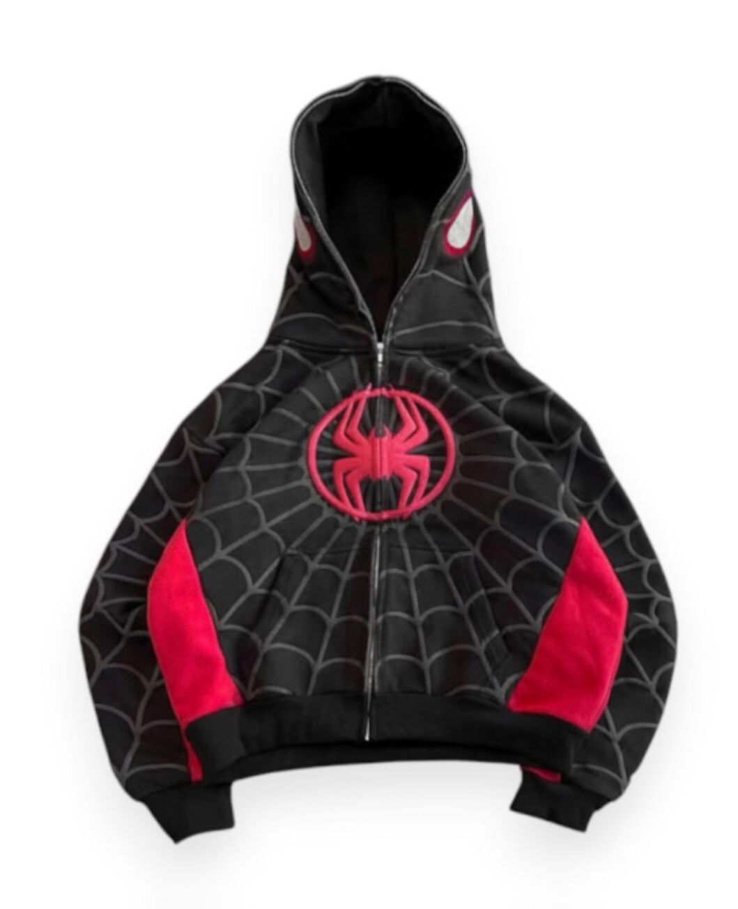 Spider puff printed full zip up