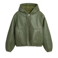 Stüssy Faux Leather Hooded Jacket