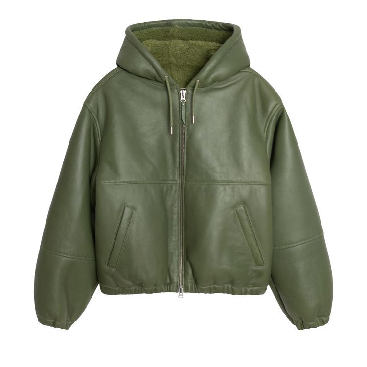 Stüssy Faux Leather Hooded Jacket