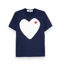 PLAY COMME des GARÇONS Double heart logo tee