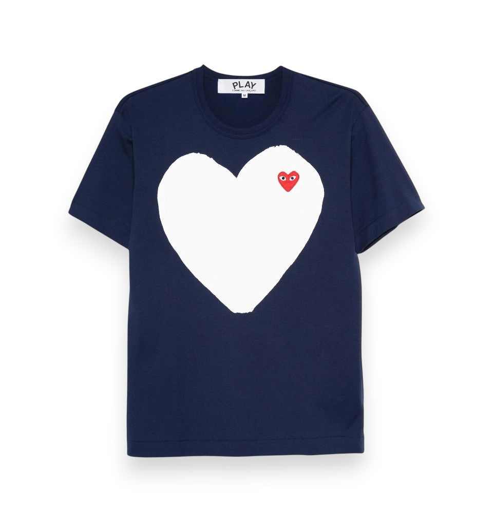 PLAY COMME des GARÇONS Double heart logo tee