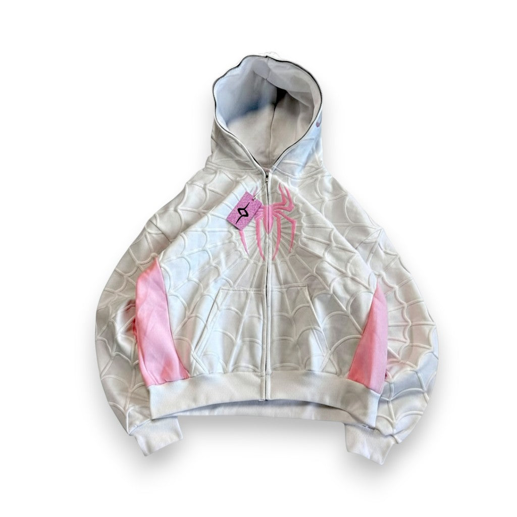 Spider puff printed full zip up