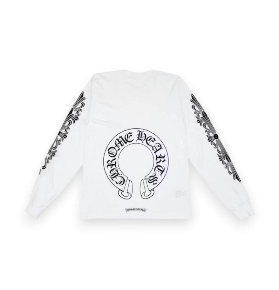 Chrome Hearts Floral Sleeve Long Sleeve T-Shirt