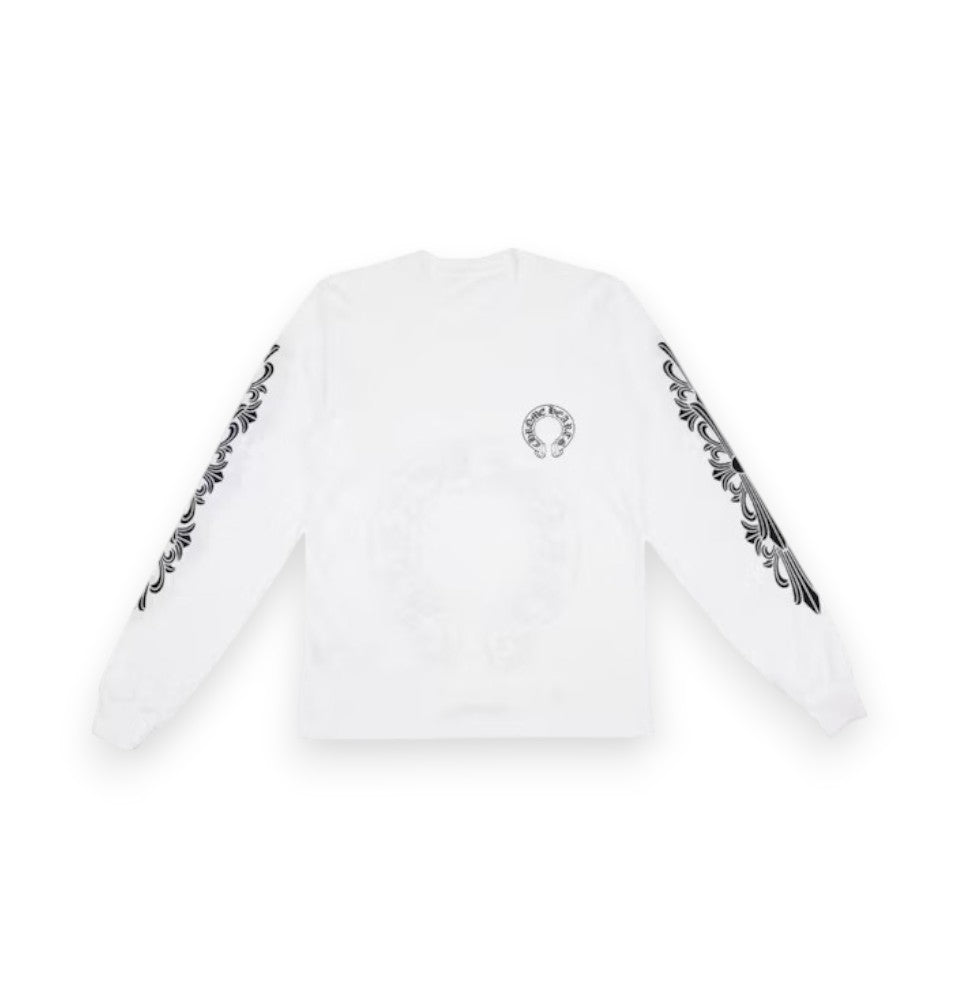 Chrome Hearts Floral Sleeve Long Sleeve T-Shirt