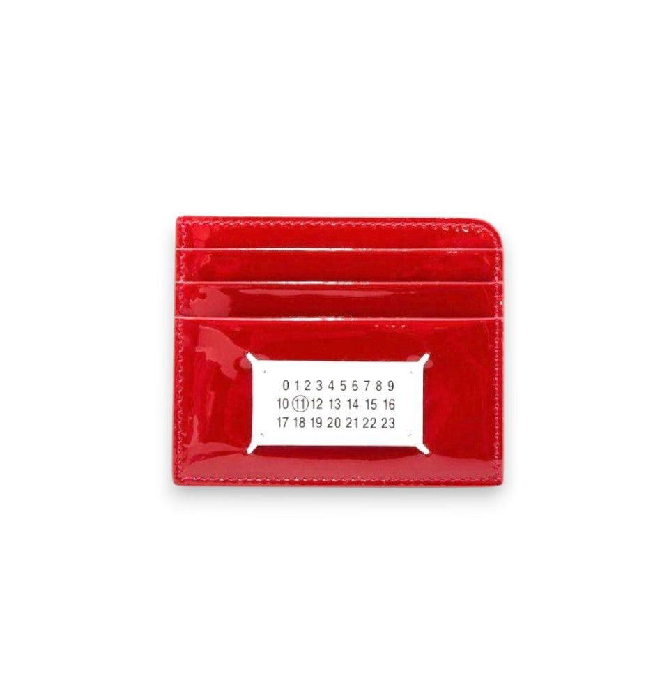 Maison Margiela Patent Leather Numeric Logo Card Holder